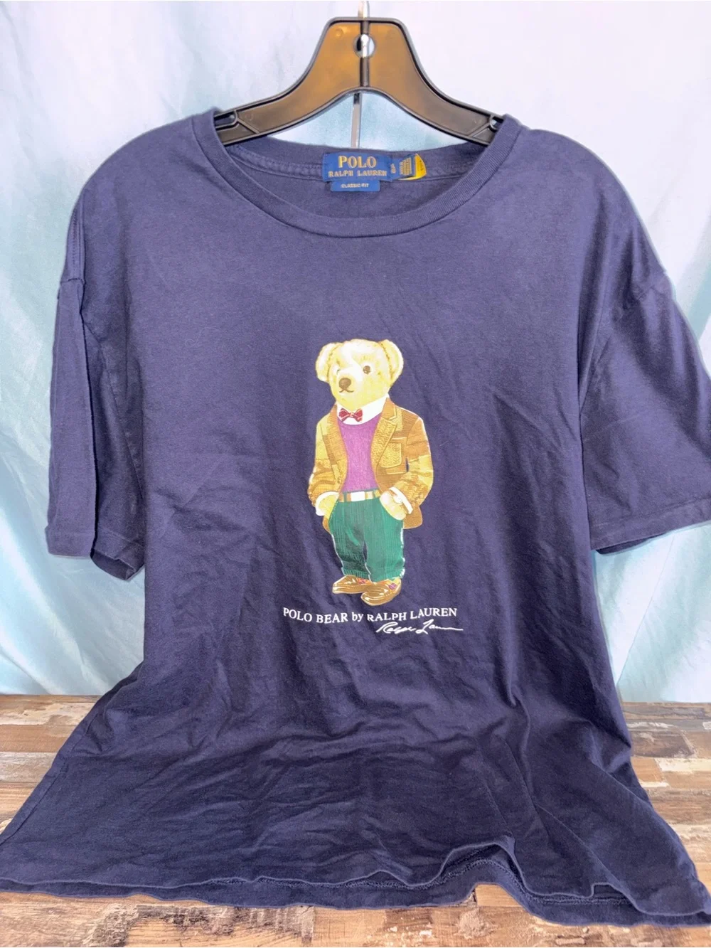 Polo by Ralph Lauren Navy Bear Graphic Short Sleeve Tee